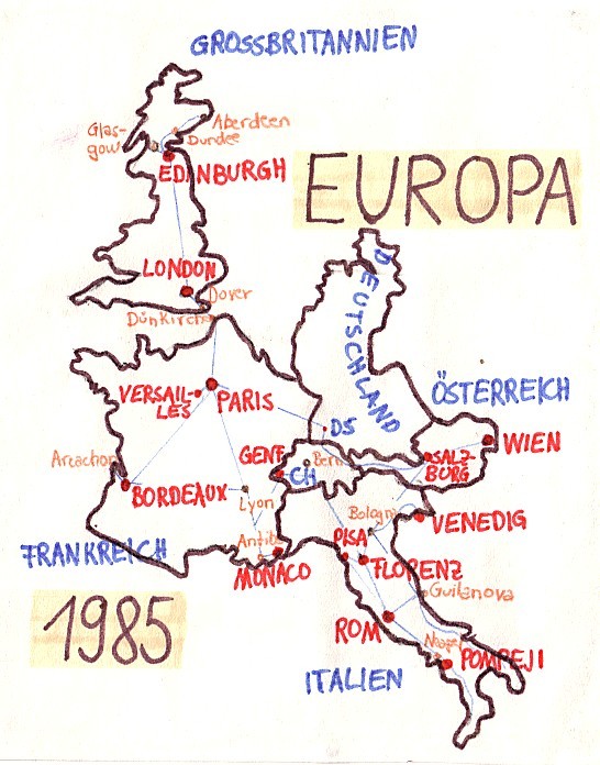 Interrail Karte 1985