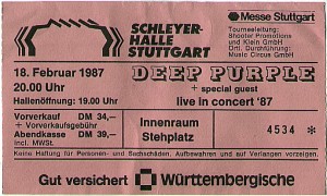 Deep Purple Stuttgart 1987