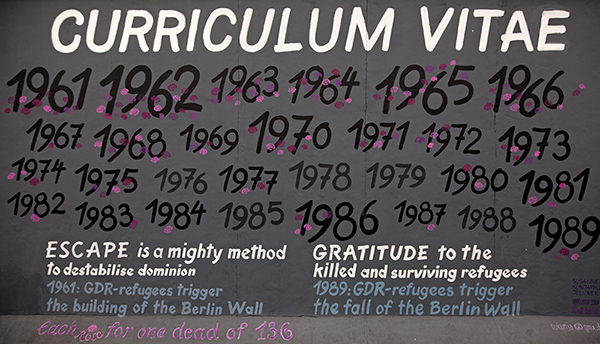 East Side Gallery - Susanne Kunjappu-Jellinek: „Curriculum Vitae“