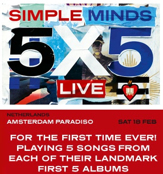 Simple Minds "5X5 Live" (Quelle: www.simpleminds.com)