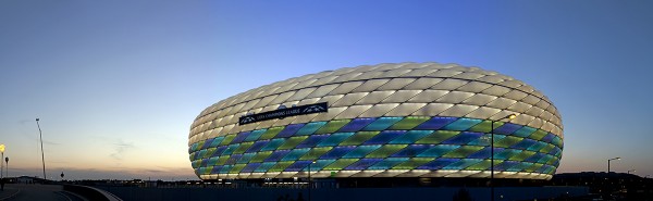 Die Allianz Arena als Fußball Arena München