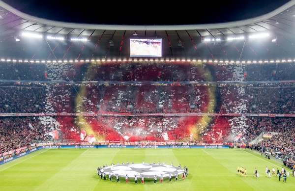 Allianz Arena München, 9. April 2014, Fan-Choreografie