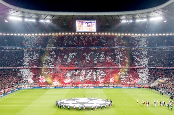 Allianz Arena München, 9. April 2014, Fan-Choreografie