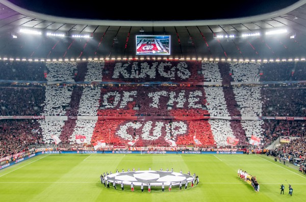 Allianz Arena München, 9. April 2014, Fan-Choreografie