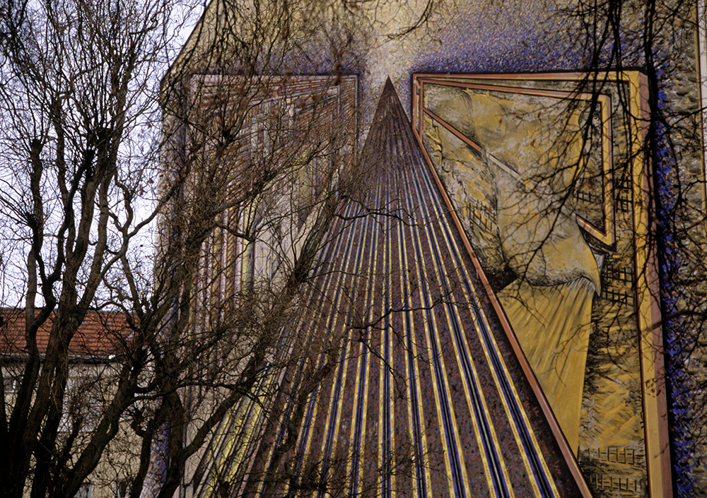 Charlottenburg: Wandgemälde Ecke Schlossbrücke/Tegeler Weg Berlin