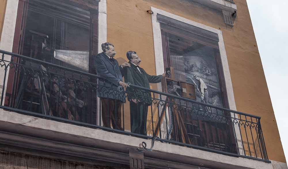 Presqu'île (Halbinsel): Fresque des Lyonnais - Auguste et Louis Lumière Lyon