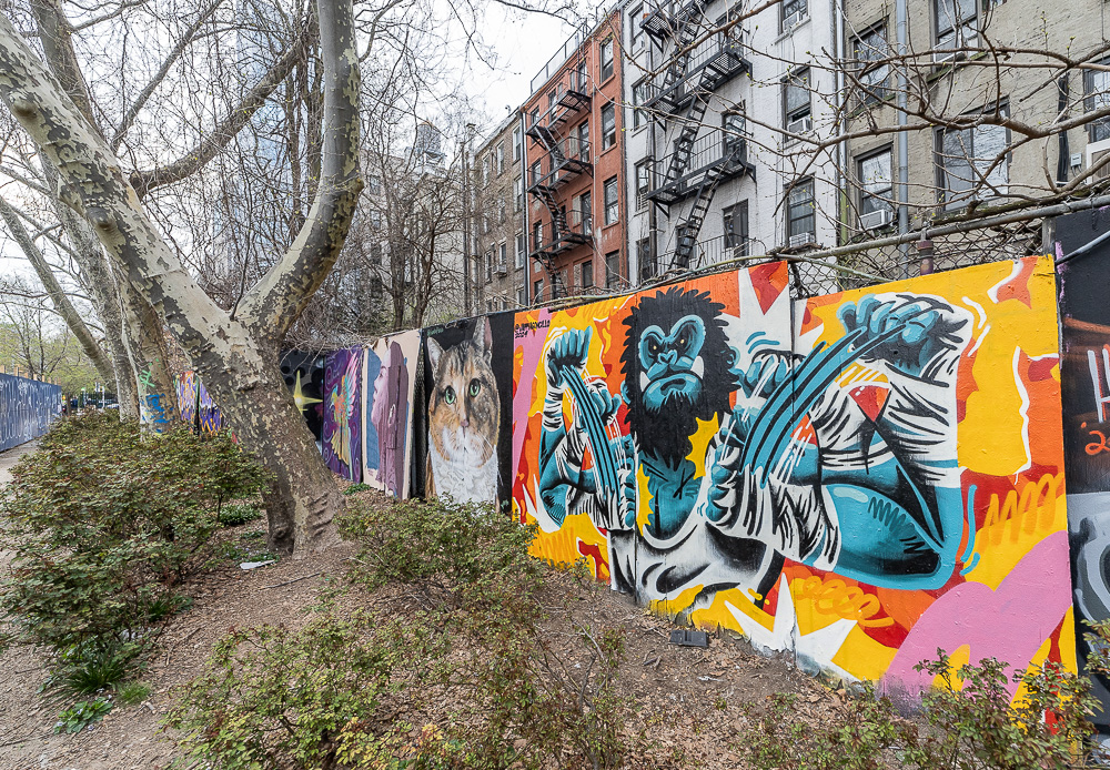 East Houston Street: First Street Green Cultural Park New York City