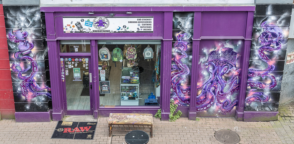 Blick von der Wall of Derry: Magazine Street Derry/Londonderry