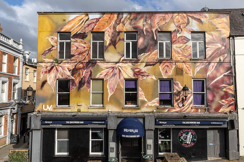 Blick von der Wall of Derry: Magazine Street - Brickwork Lounge Derry/Londonderry