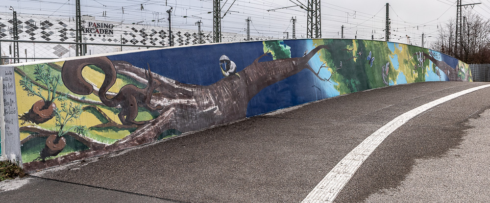 Geh-/Radwegbrücke Offenbachstraße Nord München