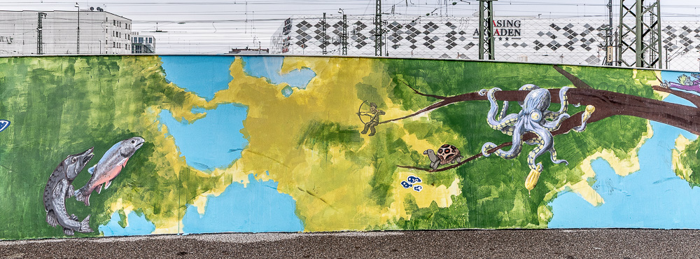 Geh-/Radwegbrücke Offenbachstraße Nord München