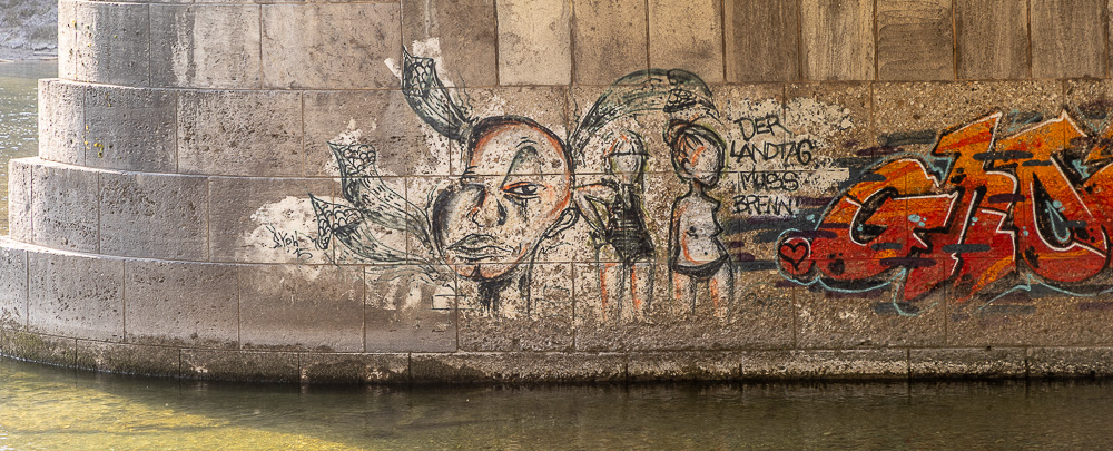 Maximiliansbrücke / Kleine Isar München