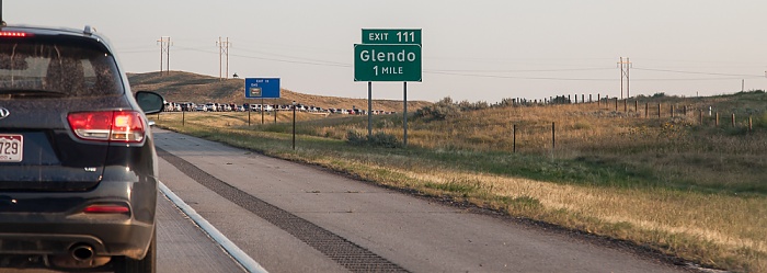 Interstate 25 Cheyenne - Glendo, 1 Mile vor Glendo