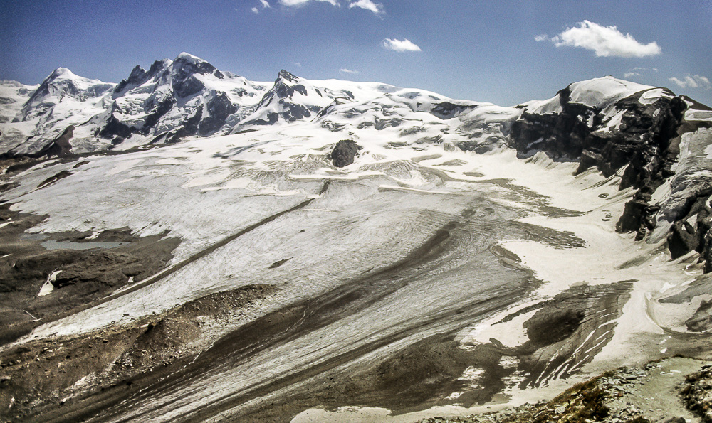 Walliser Alpen: Gornergletscher, Monte Rosa
