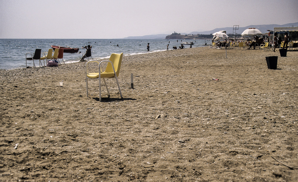 Strand und Thrakisches Meer (Ägäis) in Alexandroupoli