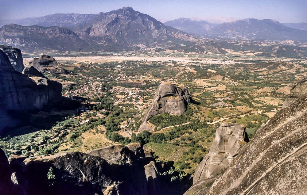 Blick in die Umgebung der Metéora-Klöster