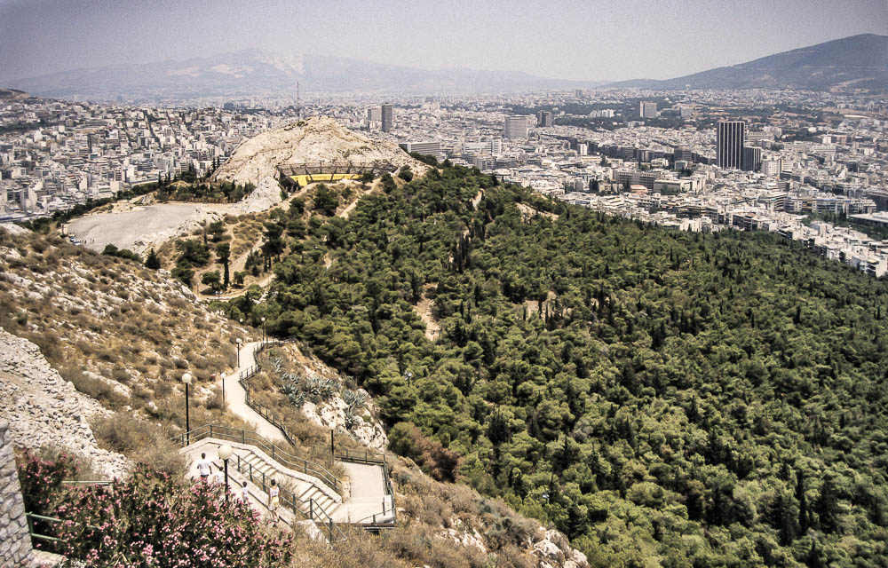 Blick vom Lykabettus (Lykavittós) Athen